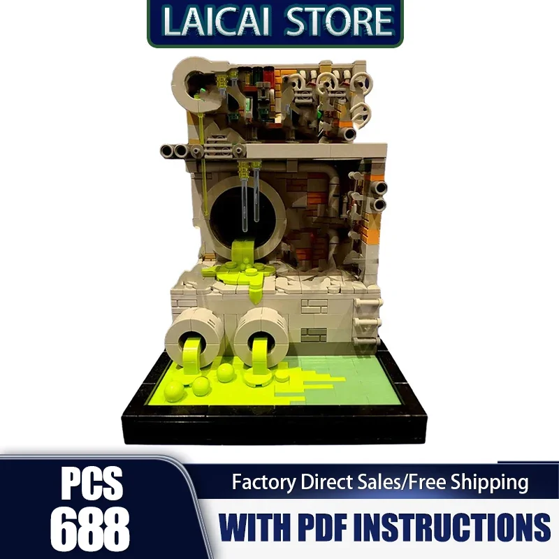 

Популярная серия фильмов, модель Moc, строительные кирпичи, серия фильмов, технология канализационных басей, модульный блок, рождественские игрушки «сделай сам», праздничные подарки