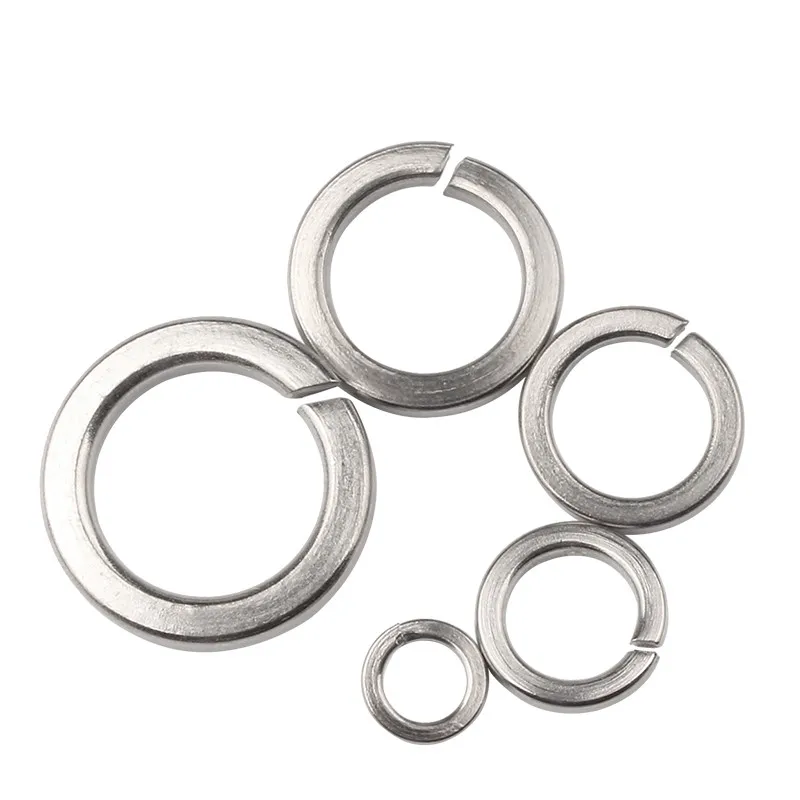 M1.6M2M2.5M3M4M5M6M8M10M12M14M16M18M20M22 304 Stainless Steel Spring Washers Split Lock Washers