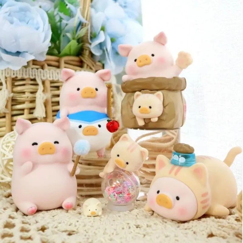 

LULU The Piggy Caturday Series слепая коробка Mystery Box Lulu Pig Фигурка Случайные куклы Коллекционная игрушка Сумка-сюрприз Декор Подарок