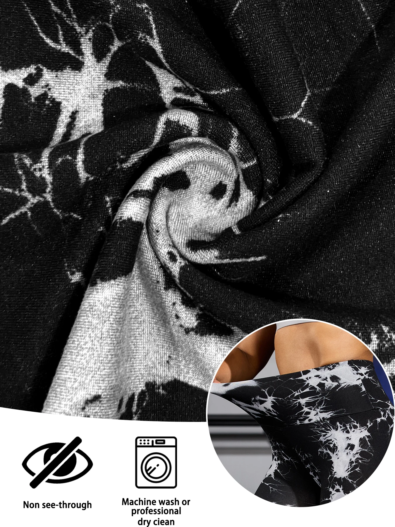 Leggings tie-dye da donna a vita alta: super morbidi, non trasparenti, design push up, perfetti per allenamenti in palestra, corsa, yoga