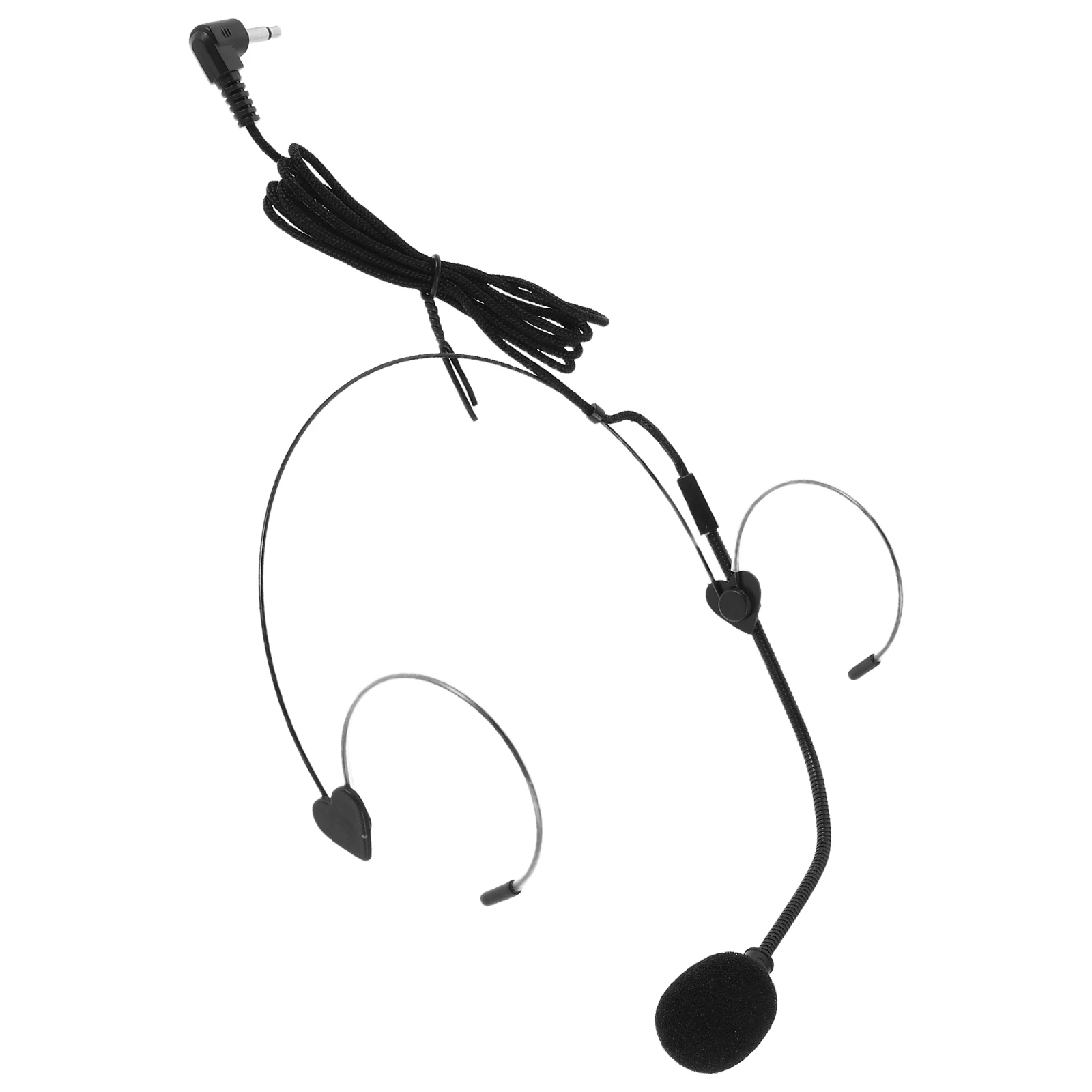 

Megaphone Teacher Voice Microphone Black 35mm Universal Headset for Teachers Tour Guides Lightweight Comfortable Over