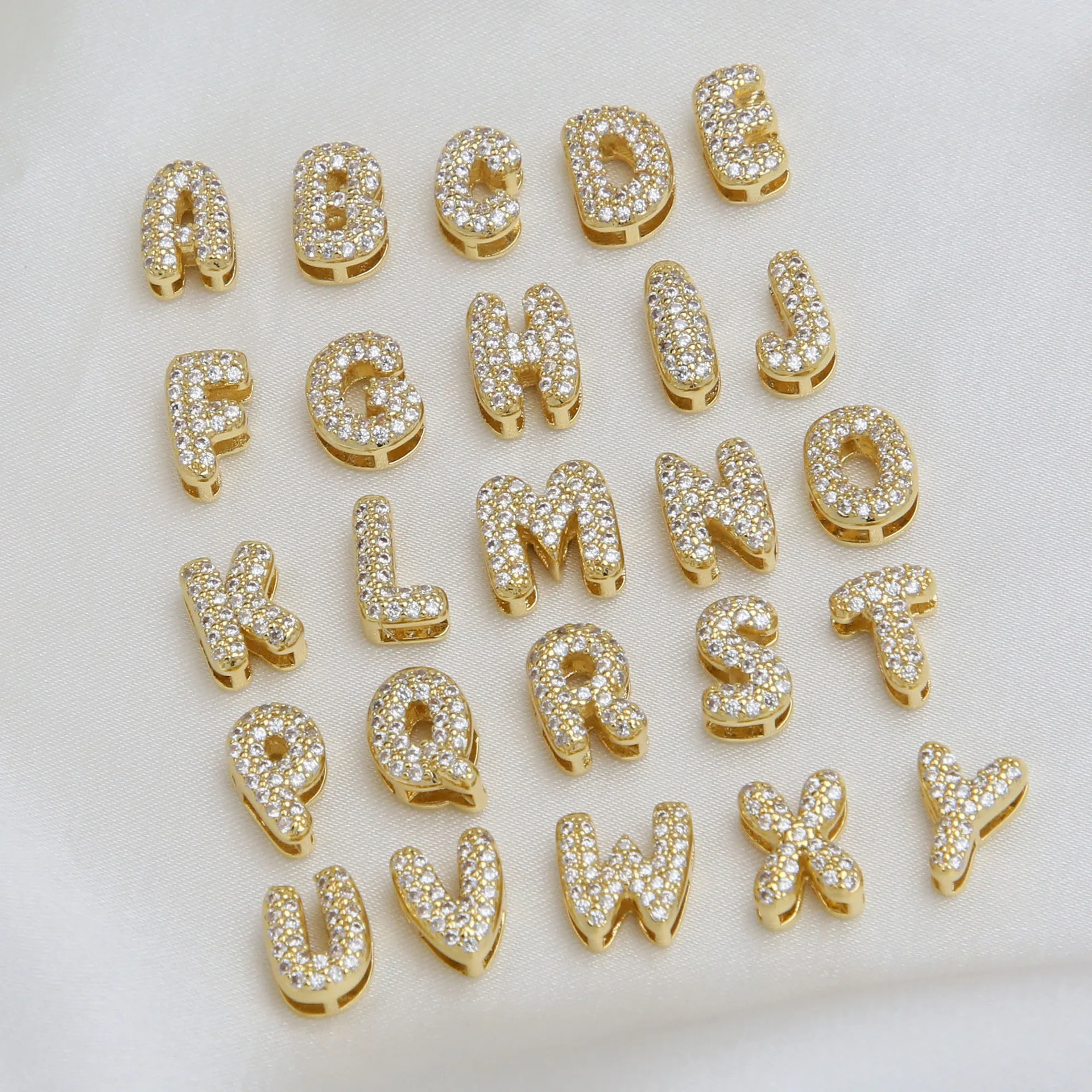 Simple Small Name Initial Letter Pendant Necklace for Women Men Trendy Gold Color Zircon Alphabet Thin Chain Neckalce Jewelry