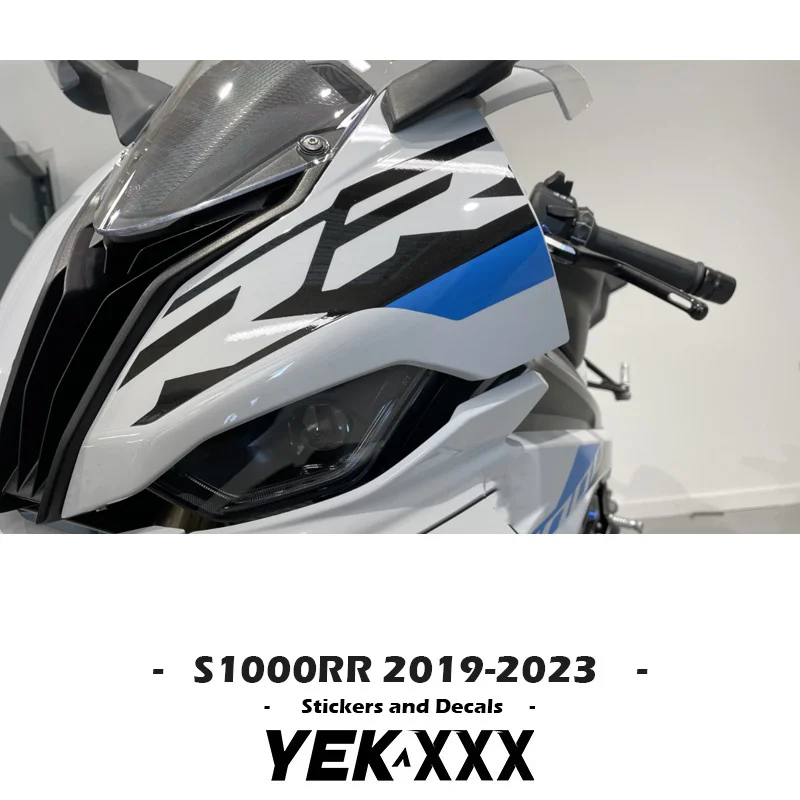 For BMW S1000RR 2019-2023 Fairing Shell Sticker Decal Line Blue White Red Customized Full Car Stickers S1000RR RR 2023