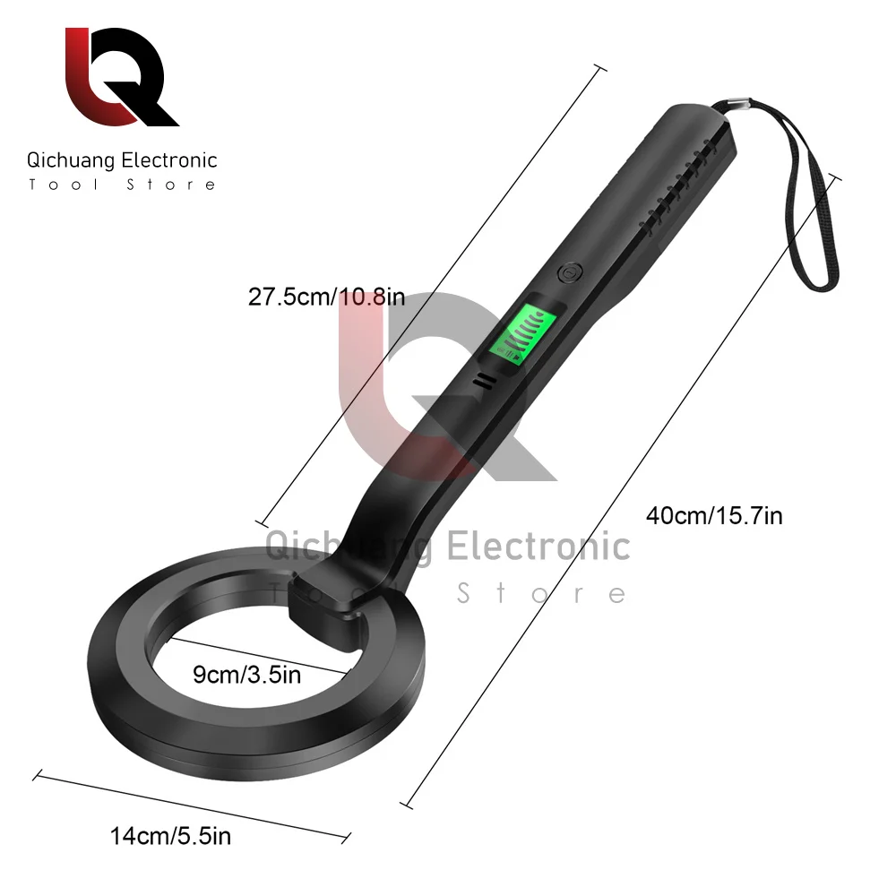 Imagem -06 - Metal Detector Handheld Pinpointer Display Lcd Alarme Alta Sensibilidade Scanner Segurança Checker Gold Finder Digger Pcs