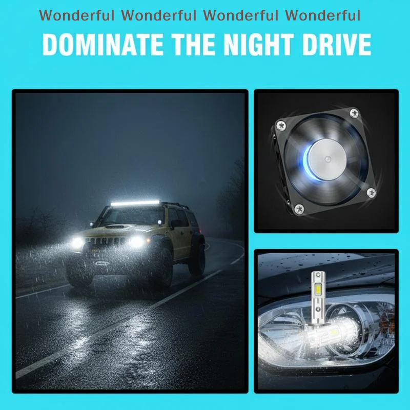 

2500W H1 LED Headlight Bulb CSP For Car Headlamp H1 Fanless Light Auto Diode Fog Lamps 12V White Automobile 24V