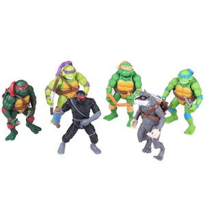 4 buah/6 Buah / Set Sosok Anime Kura-kura Ninja Neca TMNT Edisi Terbatas Patung Aksi Patung Aksi Model Bergerak Hadiah Mainan 8 angka kura-kura ninja mutan penjualan terbaik - №