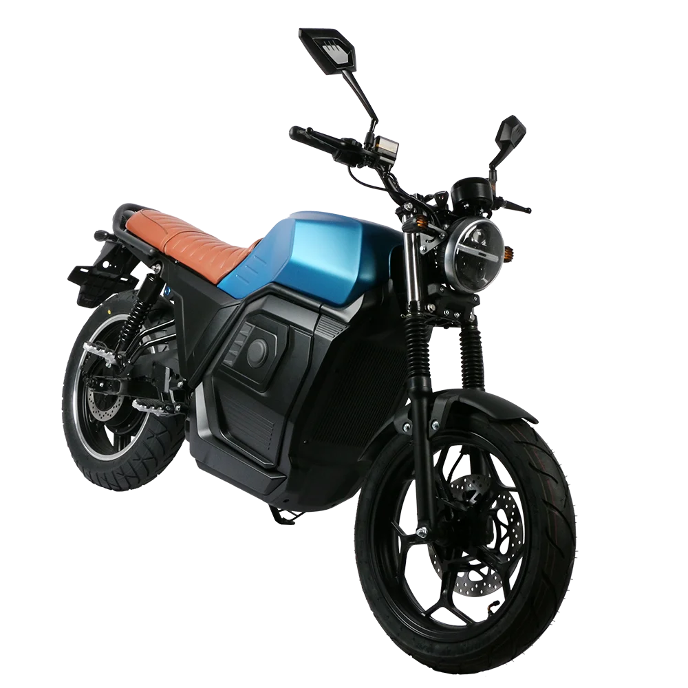 High Power 5000W Motor 72V 80AH Big Capacity E Motorcycle Spring Hydraulic Shock Electric Motorcycle Disc Brakes E Bike