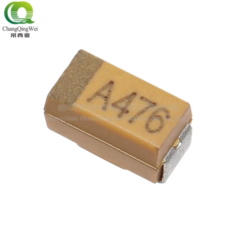 

10 шт. CA45-A010K476T 47 мкФ 10 В ± 10% патч типа A 3216/1206 танталовый конденсатор A476