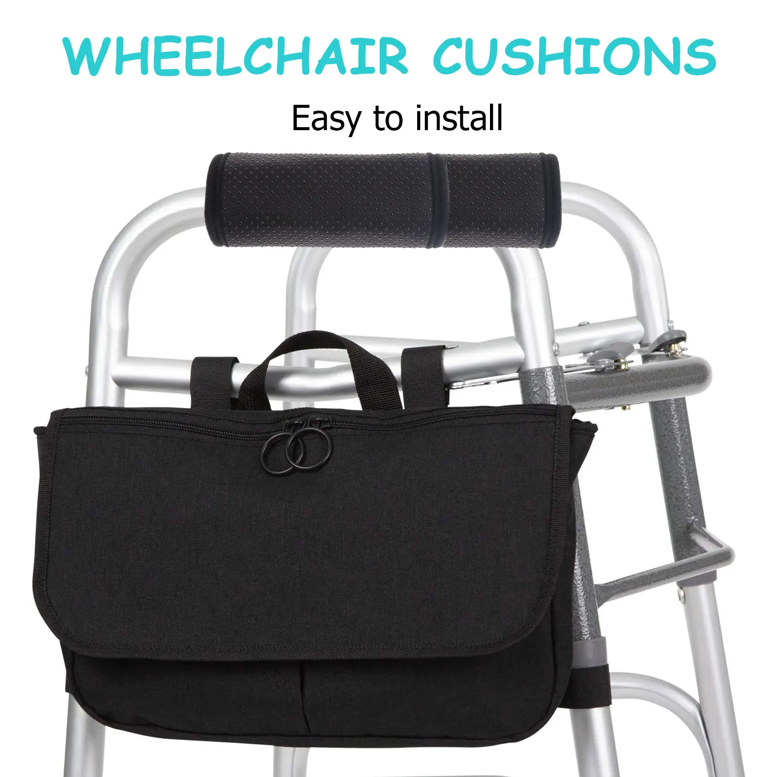 

Anti Slip Armrest Wheelchair Armrest Cushion Pad Rubber Cushion Elderly Walker Handle Cover Comfortable Breathable