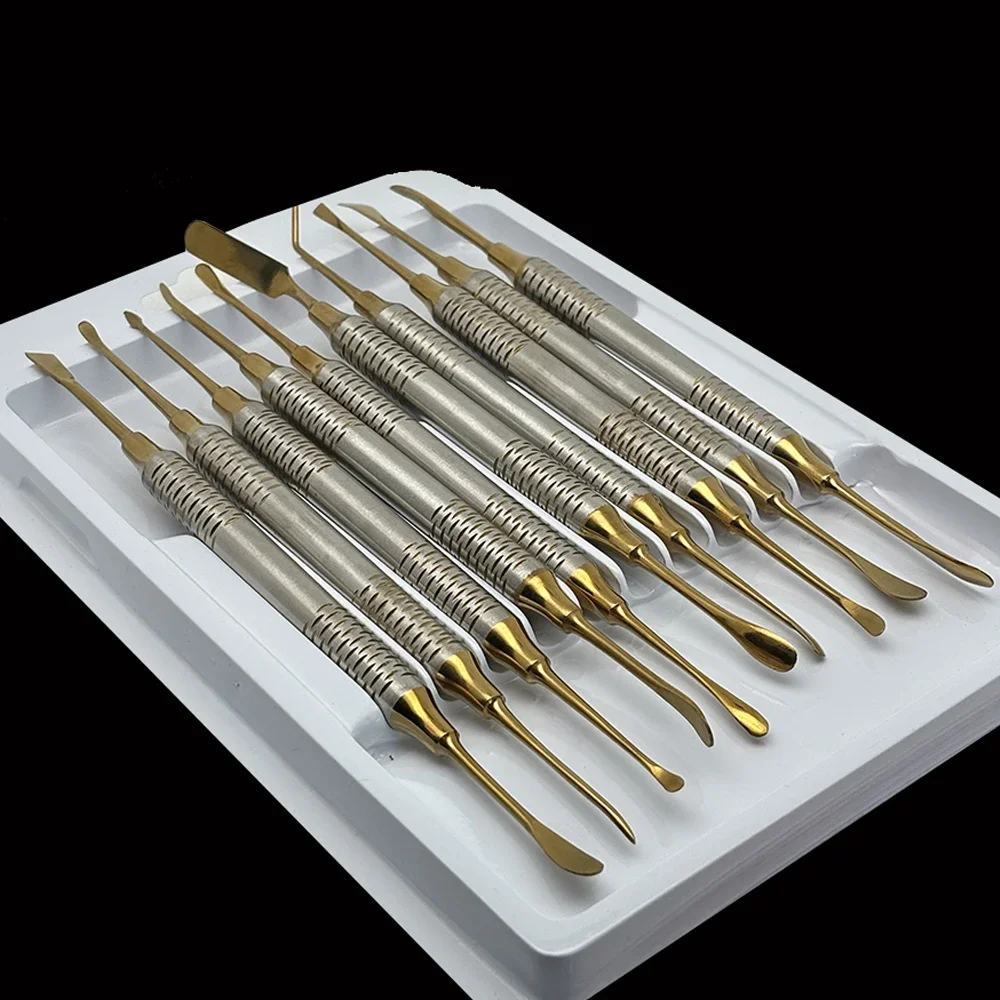 

10Pcs Dental Periosteal Elevator Separator Periosteal Splitter Tool for Tissue Reflection Retraction and Implant Surgery