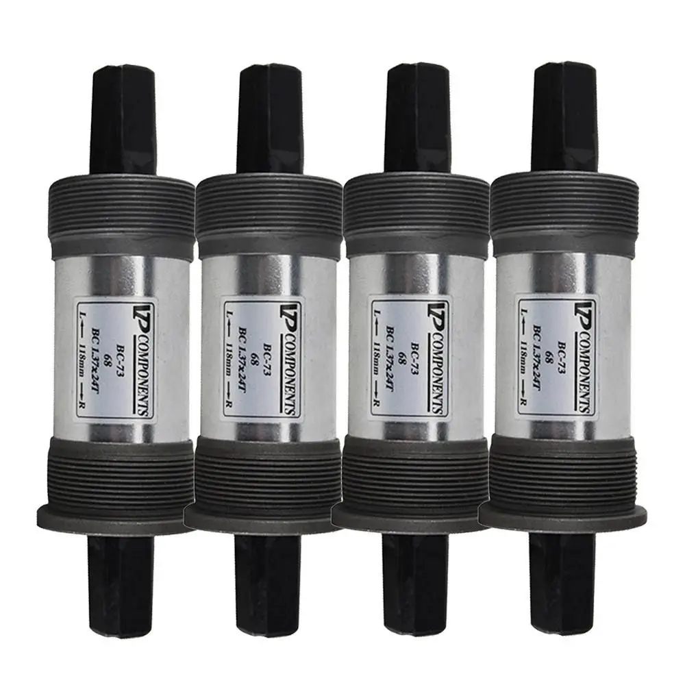 1Set VP-BC73 Bicycle BSA Bottom Bracket 68mm 103/107/110.5mm Square Tapered Spindle Crankset Central Shaft Quare Hole view 4