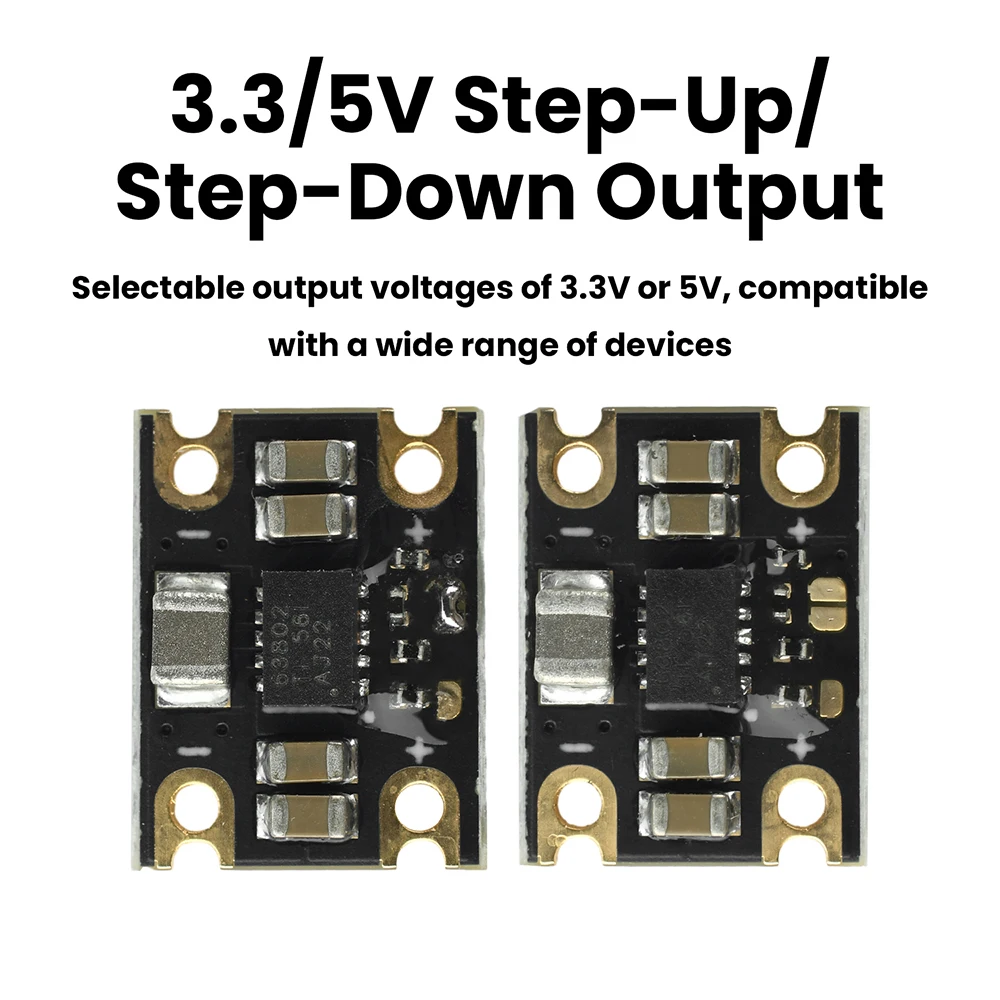 TPS63802 Lithium Battery Boost Buck Module DC 1.8-5.5V to 3.3V/5V Step Up Down Power Supply Module TPS63802 Boost Buck Converter