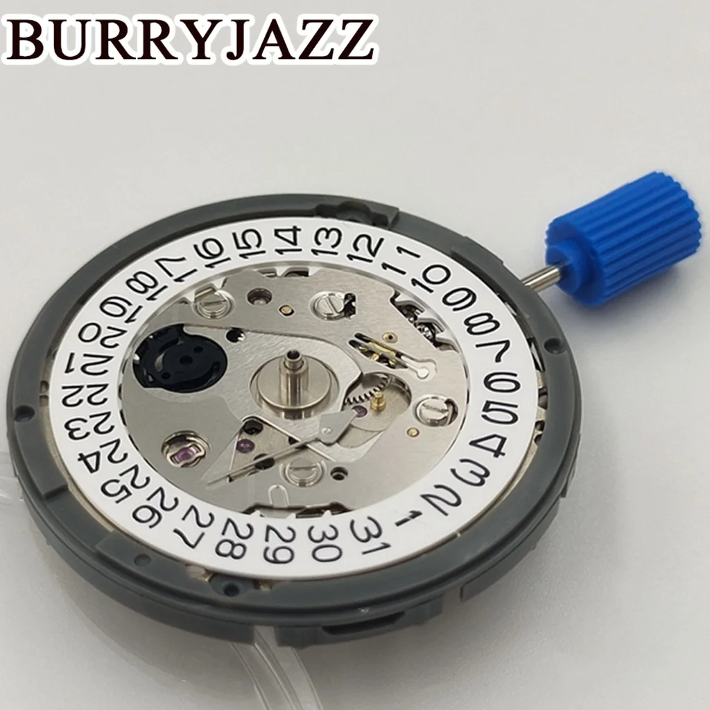 Movimento NH35 Meccanico ad alta precisione con data bianca 24 rubini Movimento automatico adatto alla corona alle 3/3,8