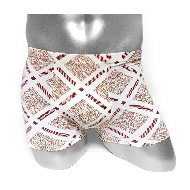 

Ice Silk Underwear Men Boxer Shorts Underpants Male Boxer Panties Thin Sheer Male Boxer Panties Sexy Comfortable