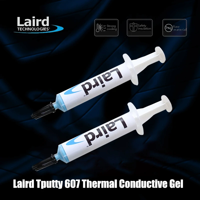 Laird Tputty 607 Thermal Conductive Gel, Thermal Grease for Laptop VRAM Power Supply, 5g/10g Needle Pack