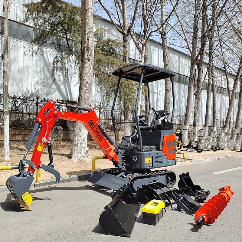 カスタマイズされた1.5トンミニショベルクローラー掘削機中国製小型掘削機、家庭用農場および建設掘削用