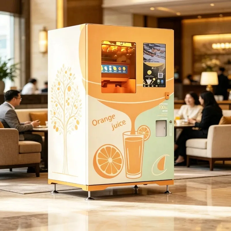High Capacity Commercial Juice Vending Machine Unmanned 24h Beverage Selling Equipment