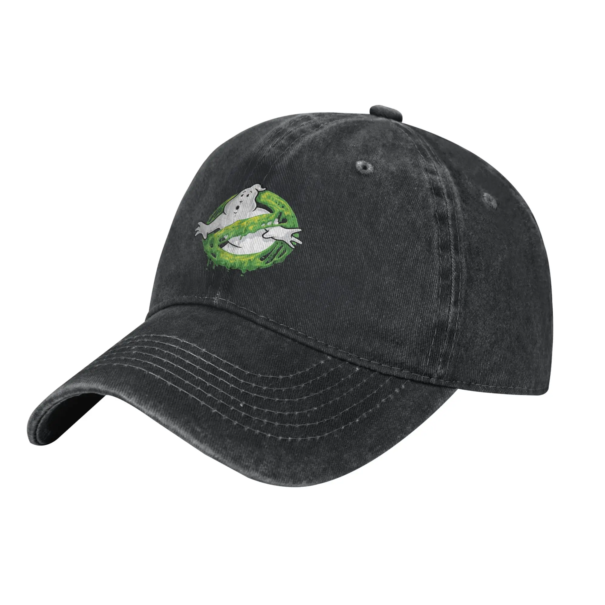 Ghost Hunters Busters Slime Ghost Logo Baseball Cap Vintage Cotton  Snapback Cap Men Women Outdoor All Seasons Travel Soft Hat