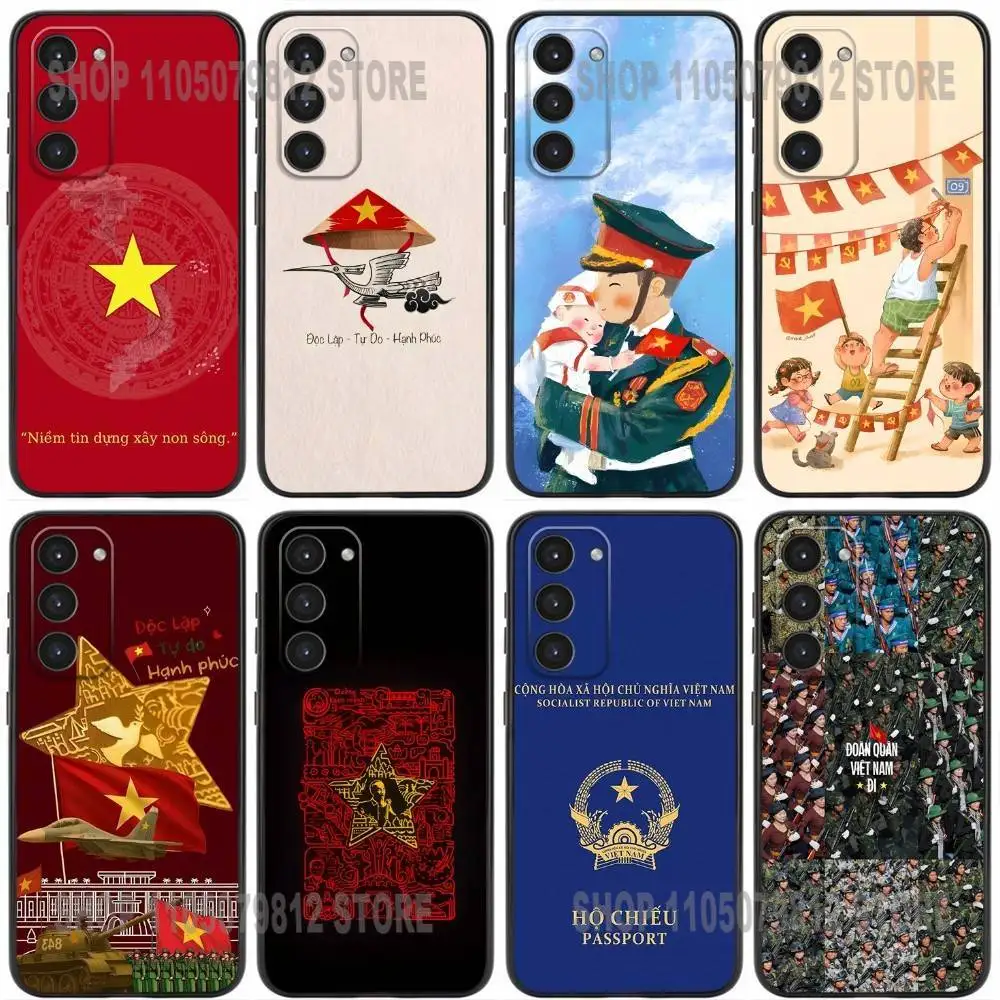 

Vietnam Phone Case For Samsung Galaxy A32,21s,22,31,52,53,72,73,Note20,8,9,10 Soft Silicone Black Cover