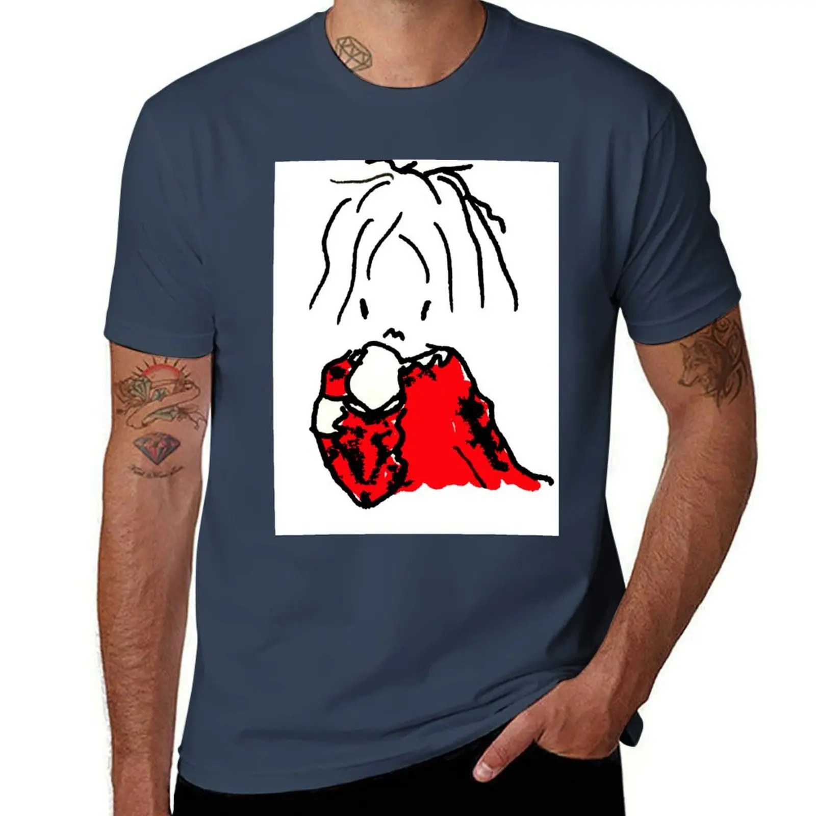 

MYLENE FARMER DRAWING T-Shirt Large Size Soft Cotton T-Shirt