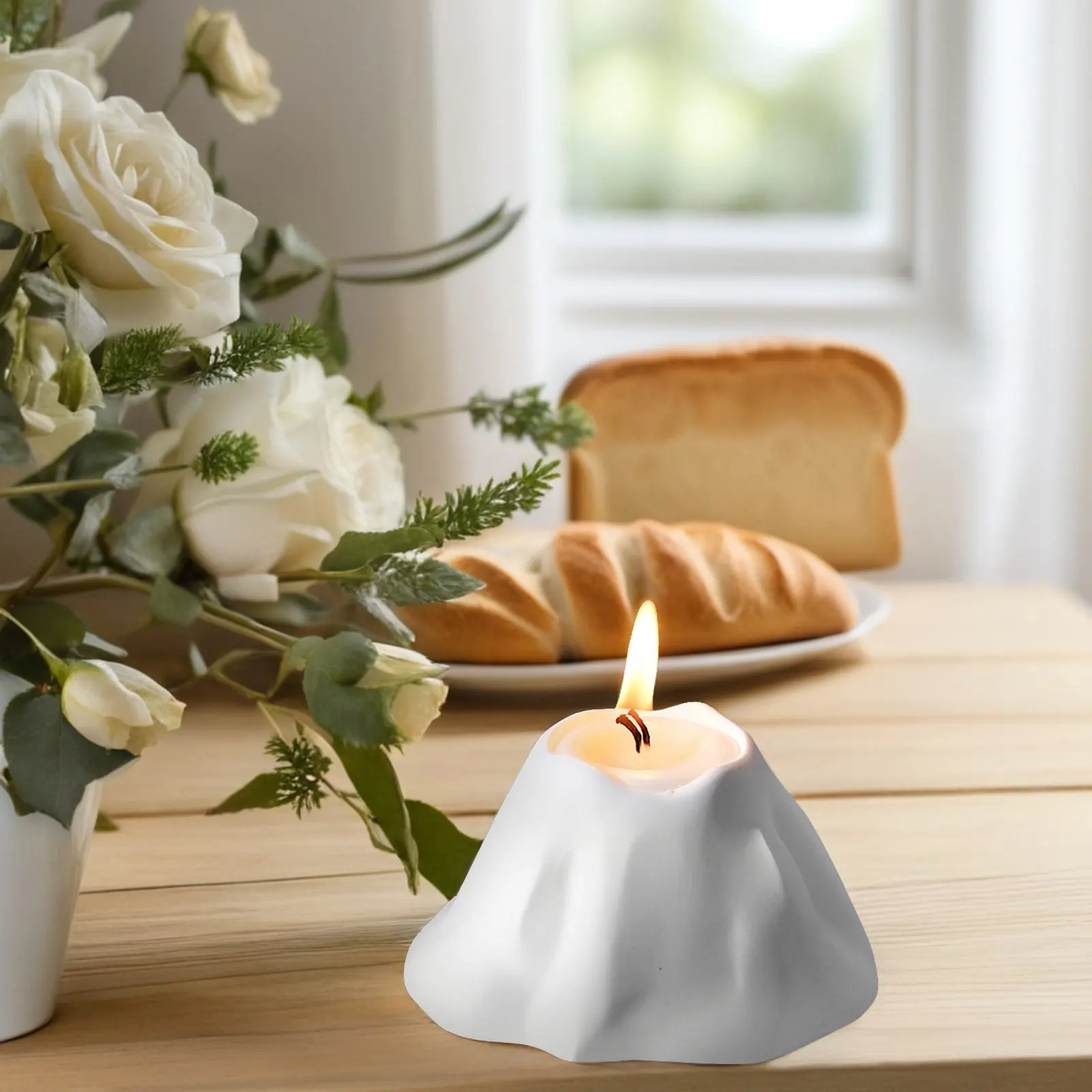 

Volcano Shaped Silicone Mold for Aromatherapy Candles DIY Craft Making Wax Melts Soap Resin Chocolate Holder Cup Molds