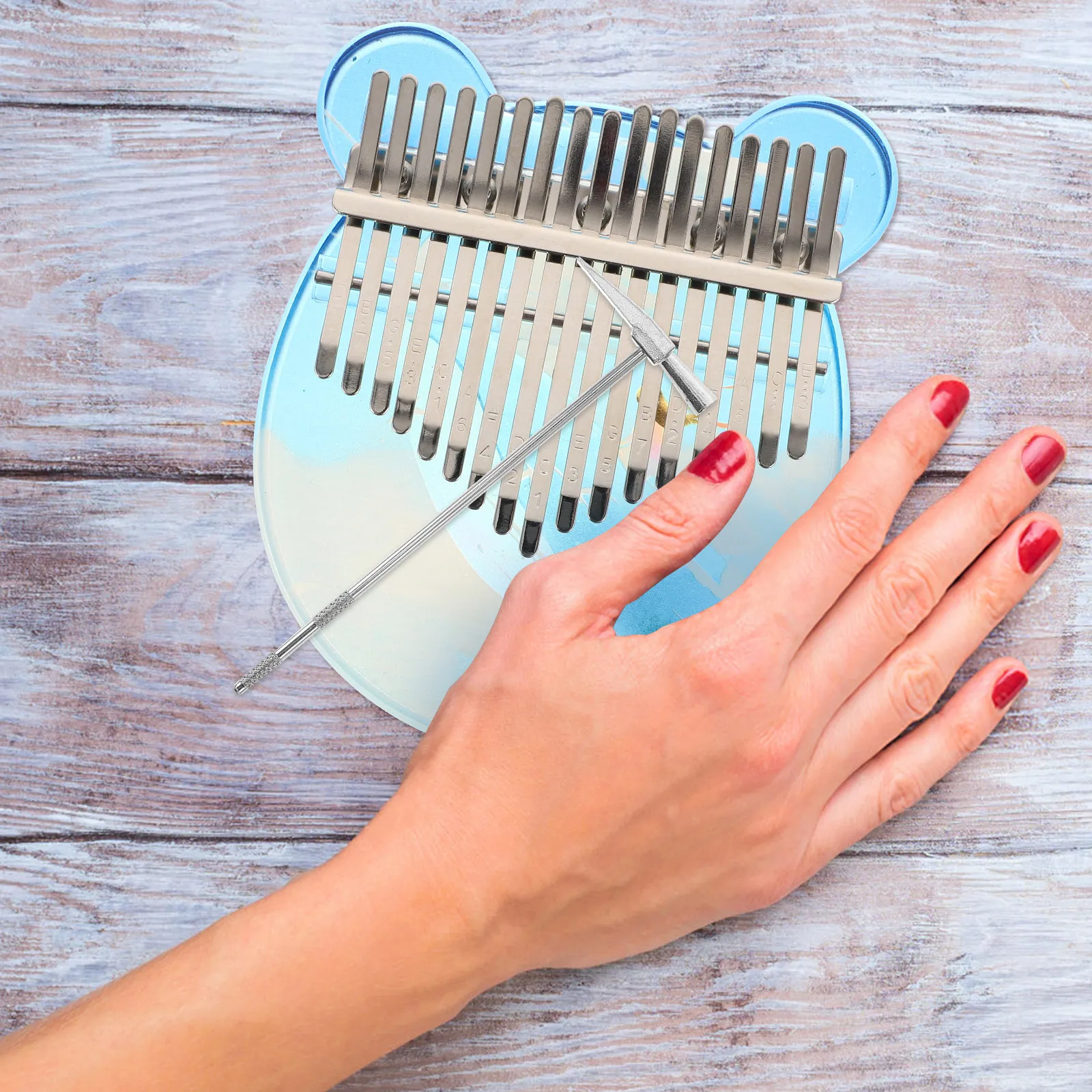고급 스테인리스 스틸 재질의 칼림바 튜닝 망치로, 인체 - Kalimba Thumb Piano 리뷰 및 가격
