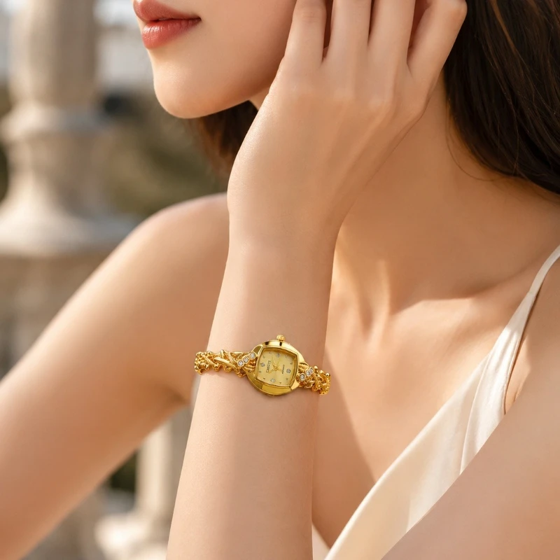 Luxury Slim Women Watch Fashion Rhinestone Analog Quartz Wristwatches For Woman Elegant Dress Ladies Watch Gift Relogio Feminino
