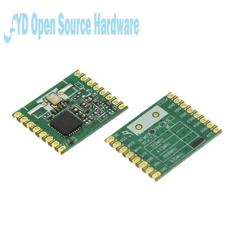 1pcs  RFM69W RFM69 | 433MHZ | 868MHZ  | 915MHZ FSK Transceiver Module 13dBm Frequency