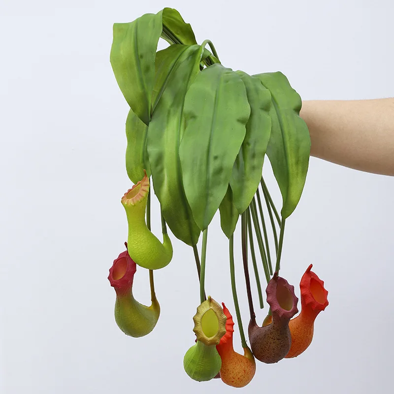 Hanging Green Plants Artificial Pitcher Plants Plastic Flytraps Flower Arrangements Greenery Accessories Wall Decor Plants