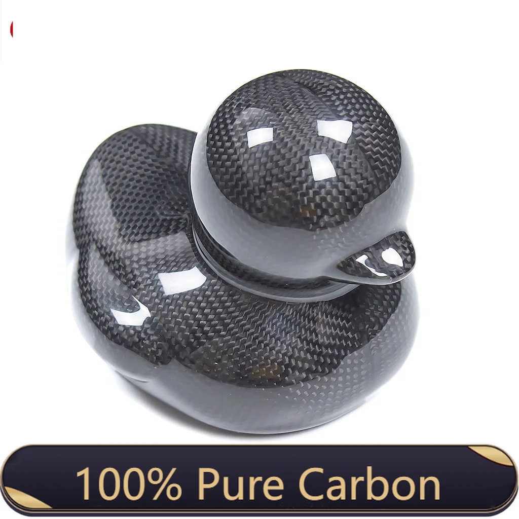 100% Reine Kohlefaser Neue Kreative Enten-Schmuckstücke Kleine Ornamente Niedliche Enten für Büro- und Heimdekoration