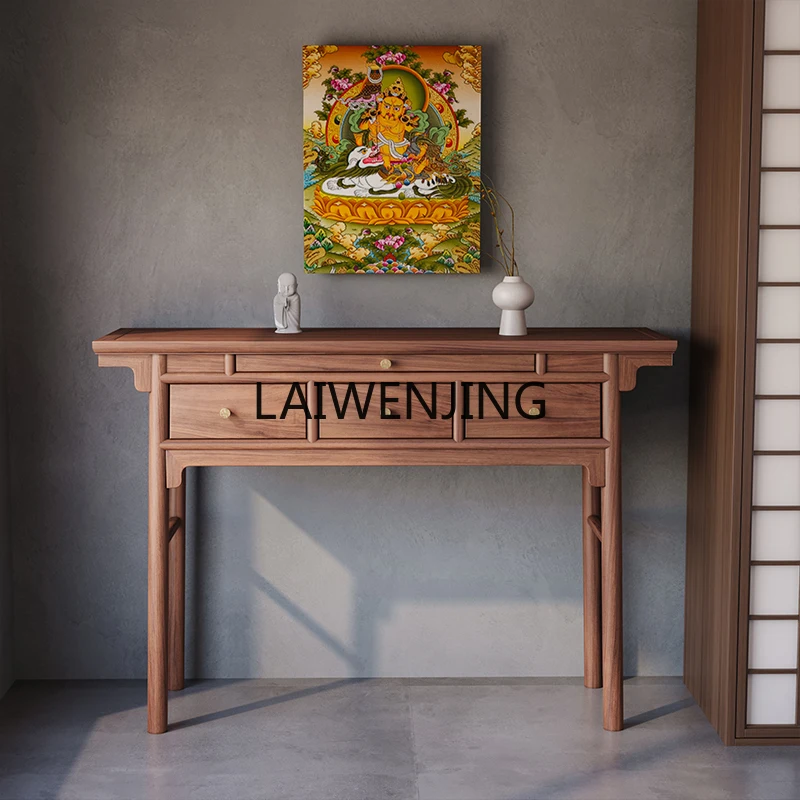 

SGF all solid wood table incense case household entrance strip case God of Wealth Guanyin