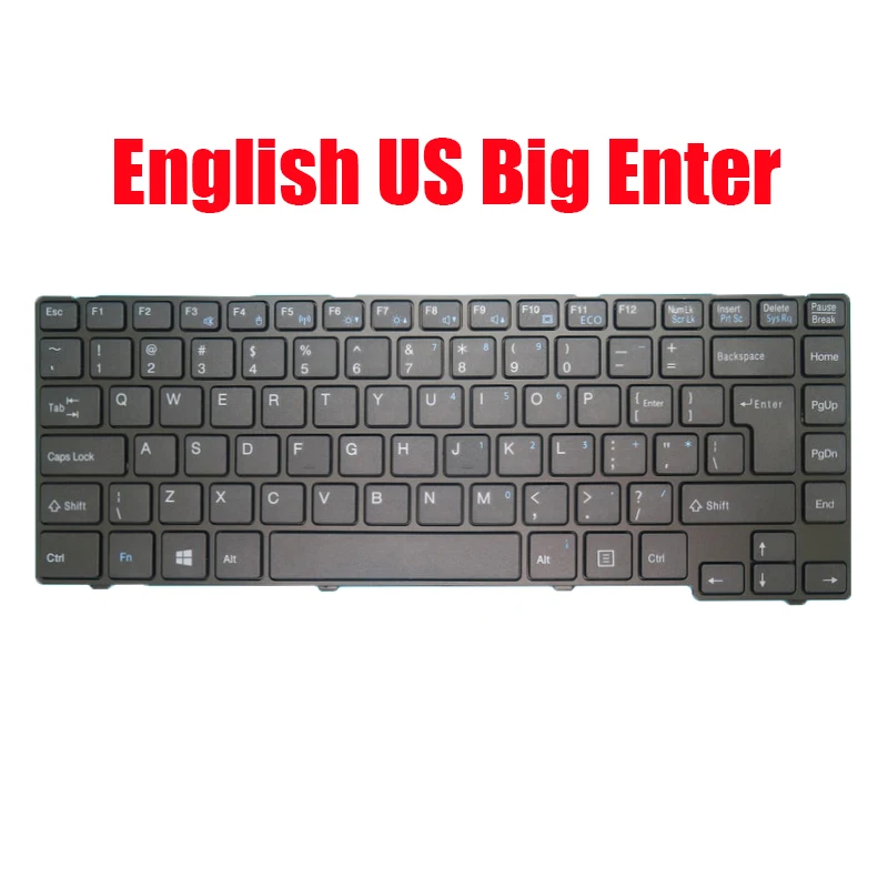 Japanese JP JA / English US Laptop Keyboard For Fujitsu For LifeBook U536 U537 U554 U574 UH554 UH574 Black New