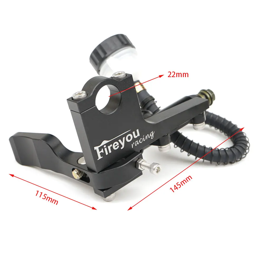 Motorcycle Universal 22mm Clutch Thumb Brake Lever Kit Rear Master Pump Cylinder Handle Brake Modification Parts