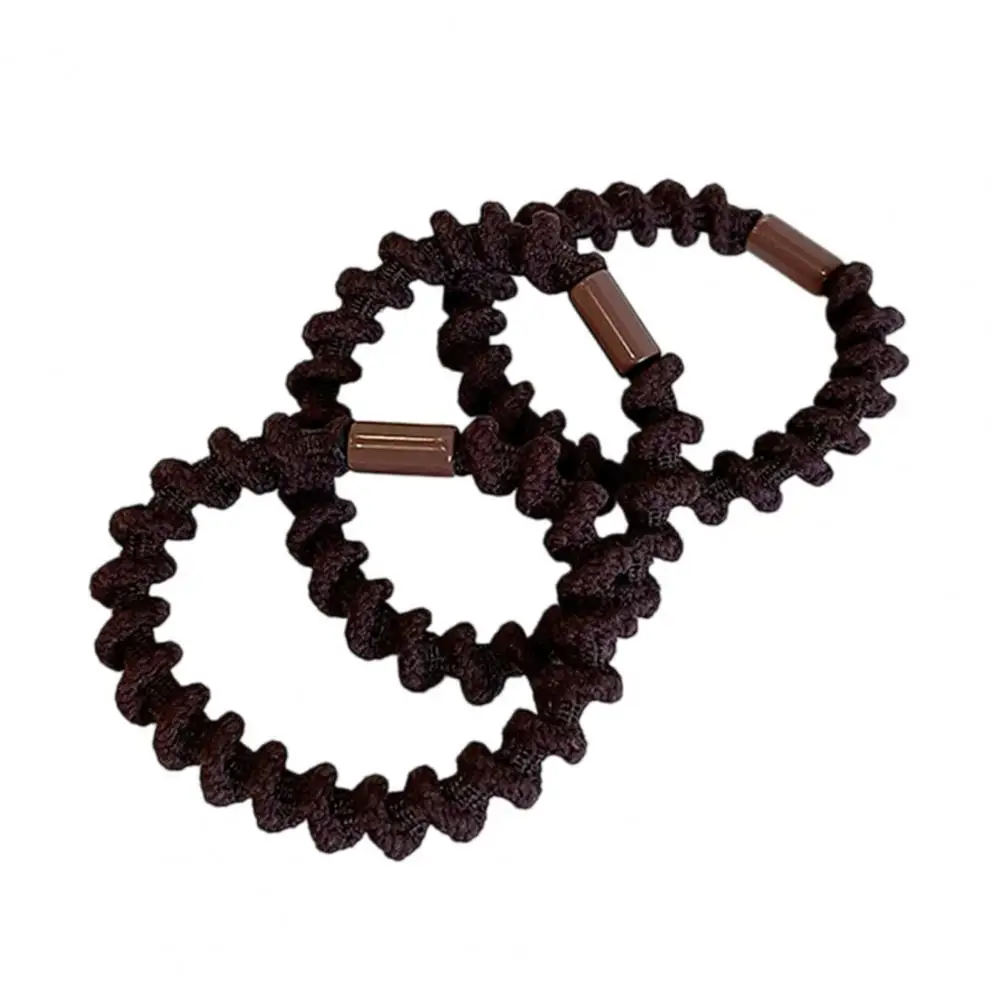 

3Pcs Comfortable Hair Ropes Styling High Elasticity Hair Bands No Scalp Irritation Ponytail Holder Versatile Hair Accessories