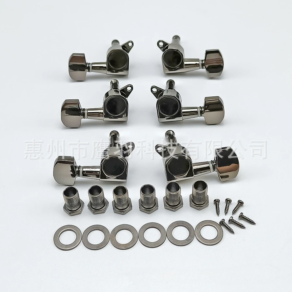 6pcs Locking Guitar Tuners Sealed Machine Heads for Acoustic Guitar Tuning Pegs Knobs String Keys 3Left3Right Electric Guitar