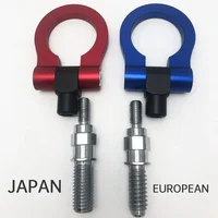 Gancho de remolque Universal para coche, modelo Euro Japón de aluminio, ojo de remolque, remolque de carreras, delantero y trasero