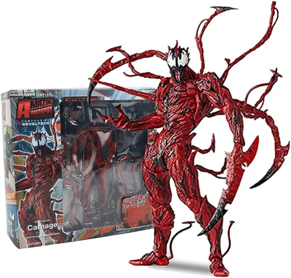 Venom Carnage Action Figure Movable Characters Model Statue Toy Collectible UK~