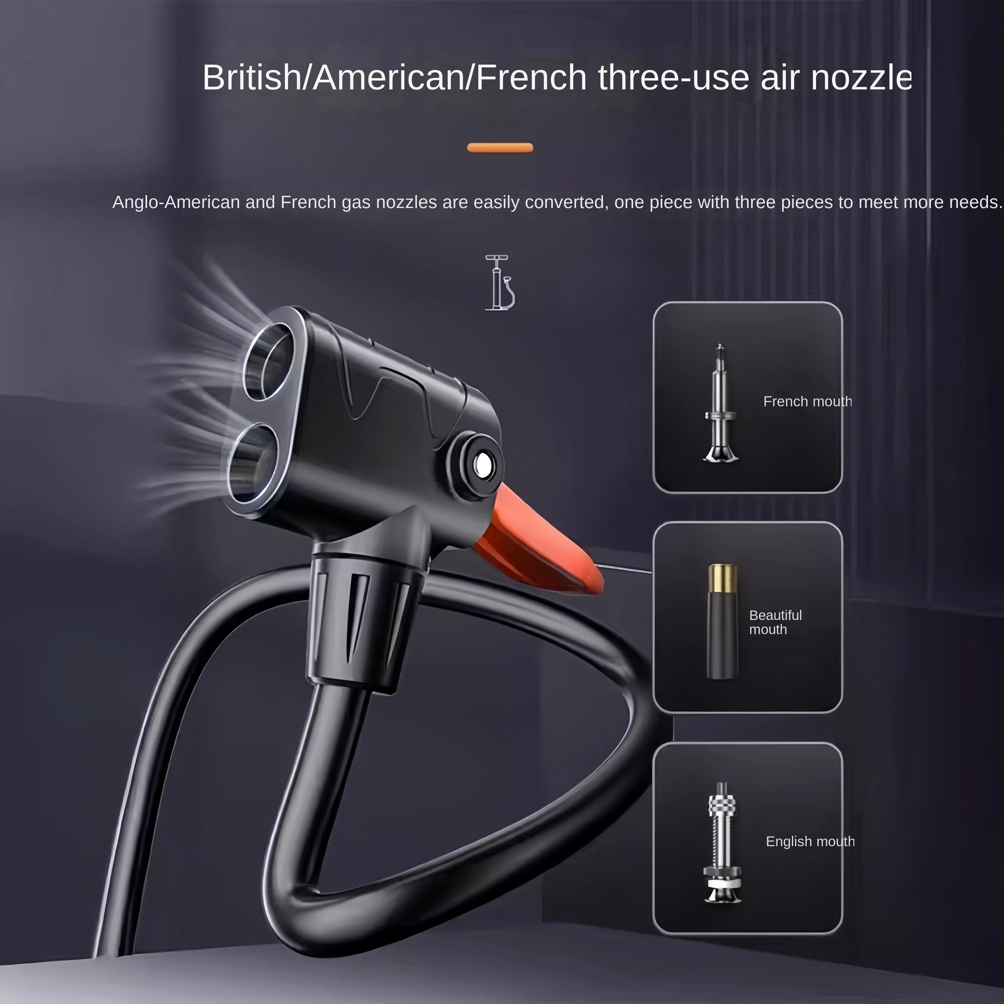 Foot pump car tire high pressure electric motorcycle foot pump car inflation pump car air pump  Car pump