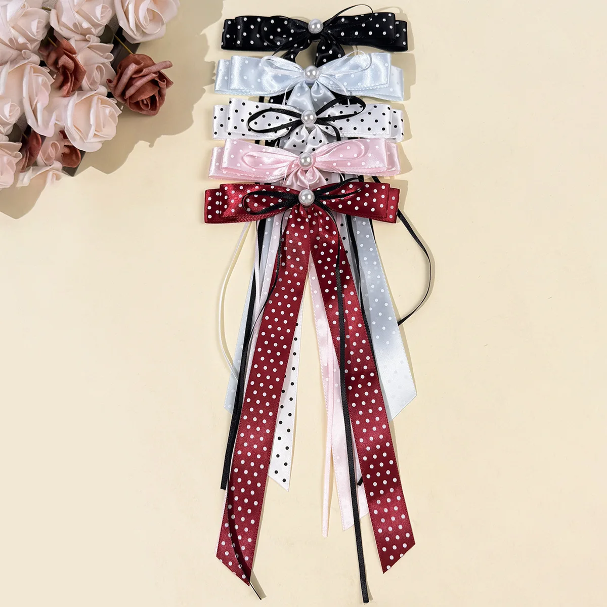 36pcs Women's Polka Dot Bow Hair Clips Fashionable Hair Accessories for Back of Head Girls Hairgrips Side Clips Barrettes Bulk