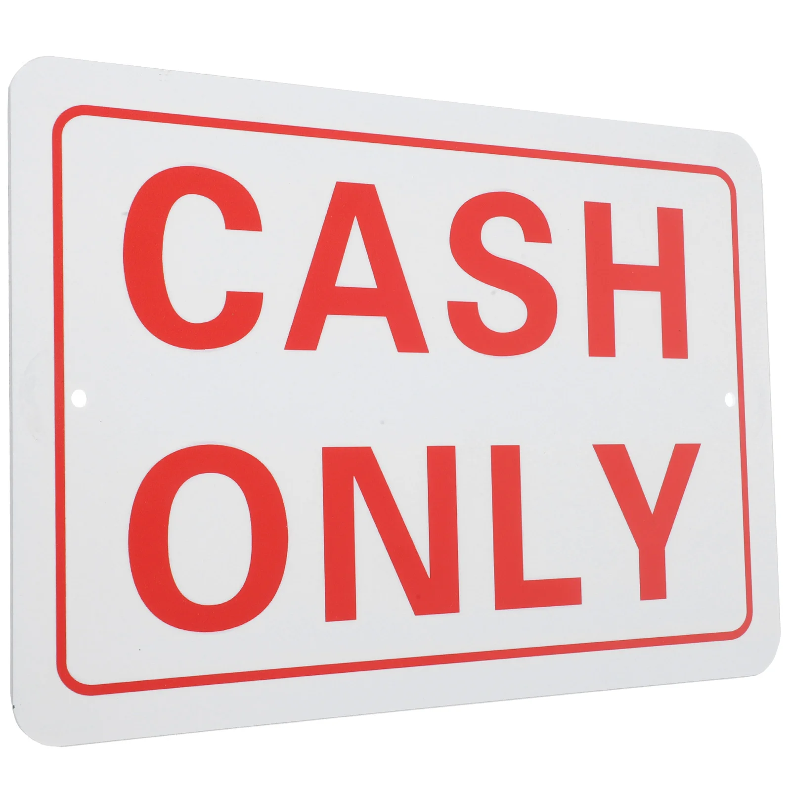 Cash Sign No Credit Card Signs Cashier for Checks Accepted Outdoor Wall Only