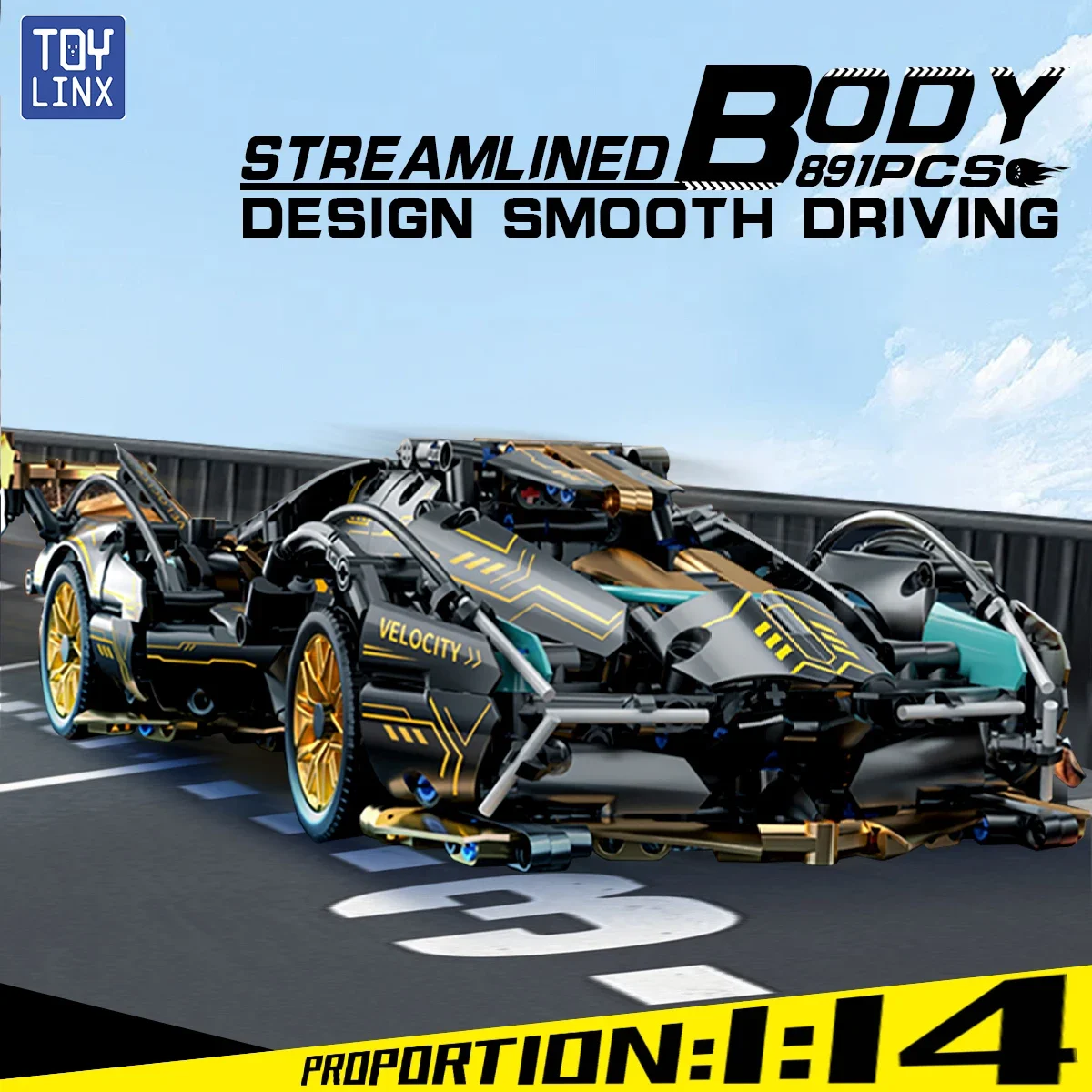 

ToylinX 1:14 строительные блоки, образовательные игрушки, 981 шт., материал ABS, дополнительная группа питания, рождественский подарок на день рождения для взрослых и детей