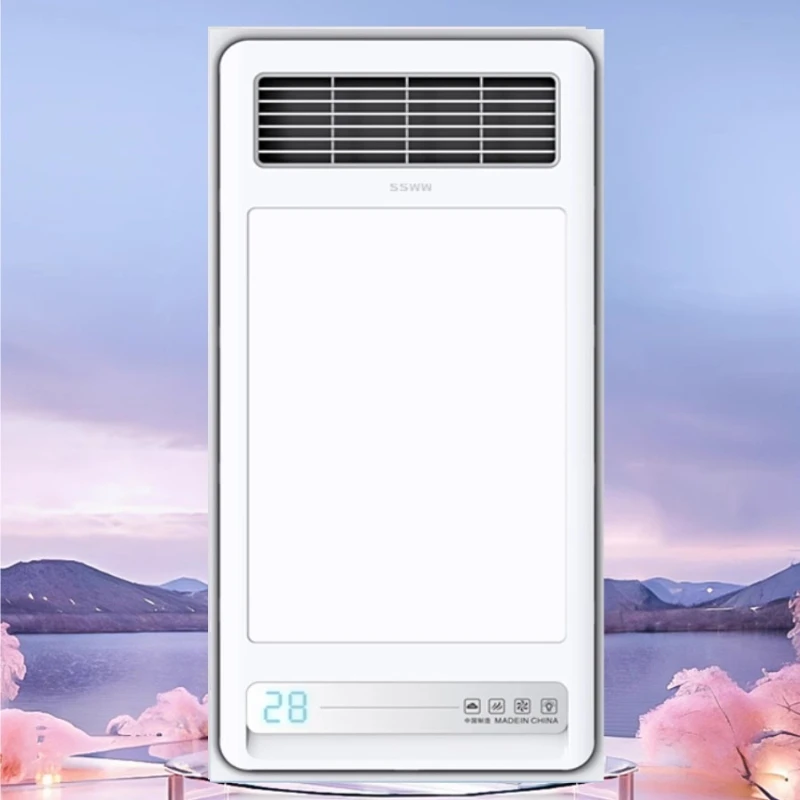

SSWW Model 6102 Ultra-thin All-in-One Bathroom Heater with Lighting Exhaust Fan Embedded Integrated Ceiling Design