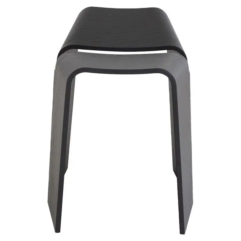 Solid wood stool can be connected, designer creative home modern simple restaurant dining chair