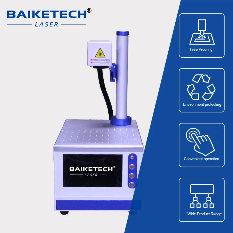 TH-450S 20W/30W Raycus Desktop Fiber Laser Marking Engraving Machine for Metal Stainless Steel Copper Aluminum Plastic