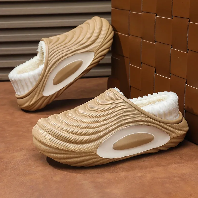 Nuovo inverno uomo donna pantofole di cotone calde appartamenti di peluche scarpe calde per interni ed esterni uomo antiscivolo pantofole di cotone per camera da letto di casa