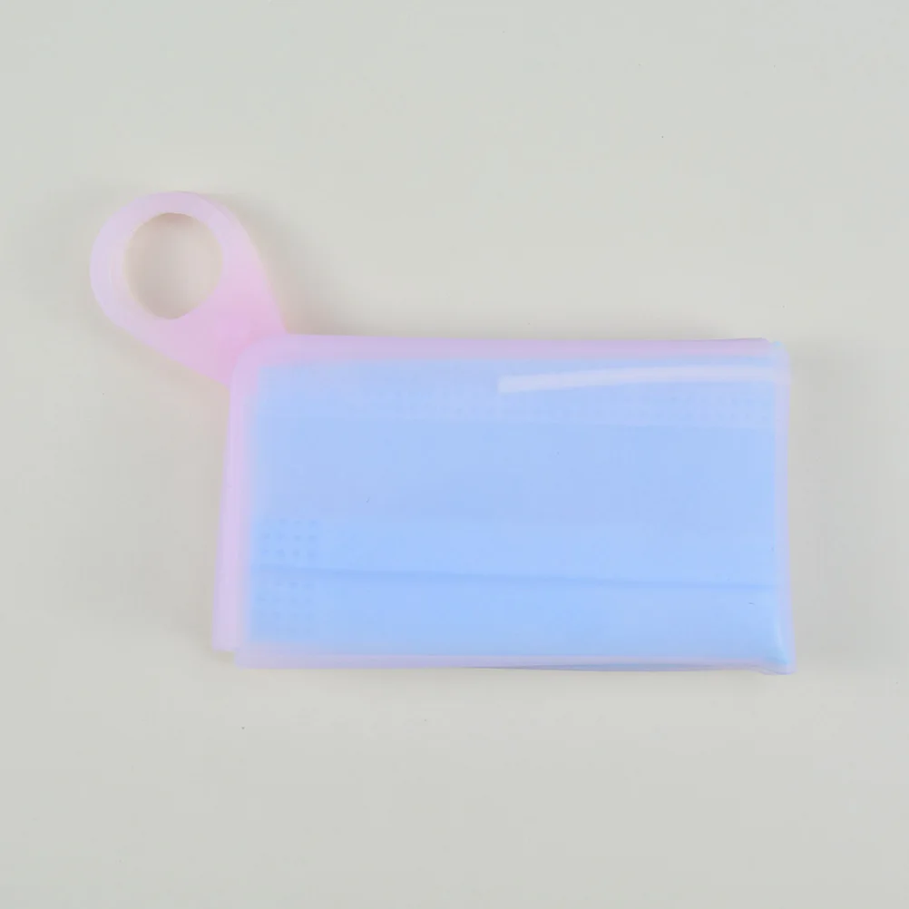 

2PCS Mask Storage Clip Portable Silicone Holder for Disposable Masks Lightweight Compact Practical Design Durable Material Home