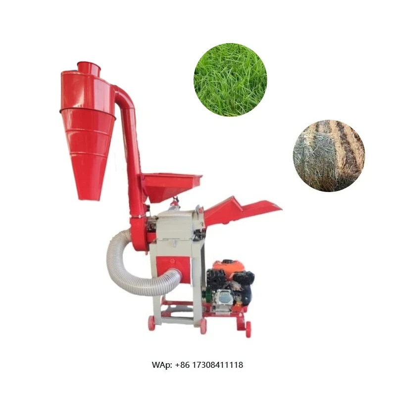 Multifunctional fast crushing straw feed ultra-fine rice noodles wet dual-purpose crusher 500kg/hour capacity 220V/380V
