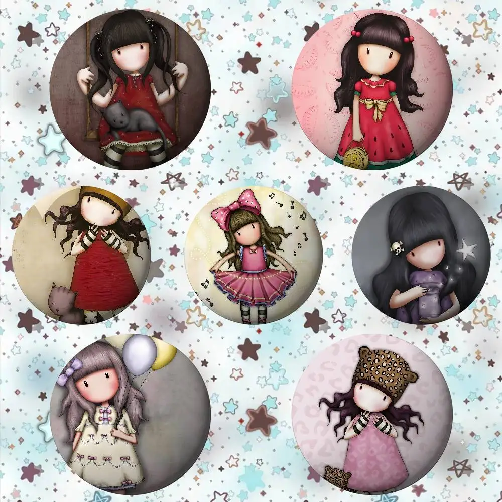 Pin de Esmalte S-Santoro Gorjuss Girl para Ropa, Anime, Cosplay, Broche de Dibujos Animados, Adornos Lindos para Mochila, Regalos Artísticos