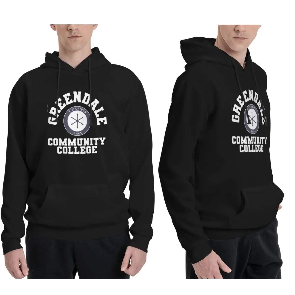 

Толстовки с коллажем Greendale Community, мужские и женские повседневные пуловеры, толстовка в стиле Харадзюку с длинными рукавами и капюшоном, осень-зима