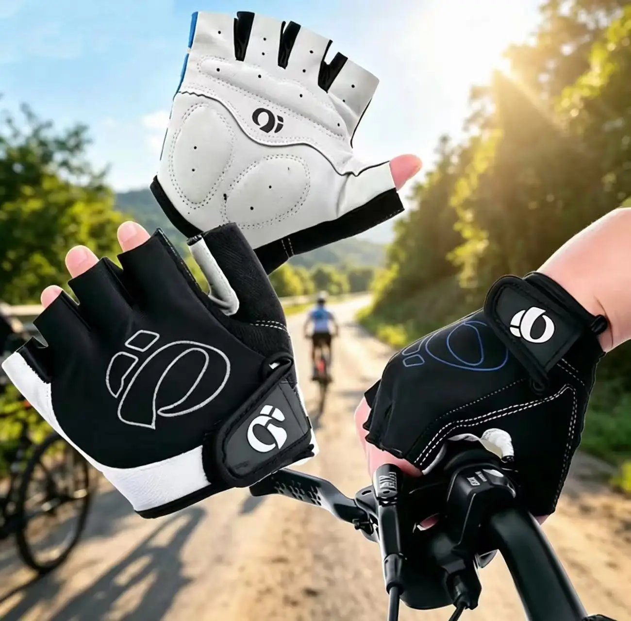 Yanace Fingerless Bike Gloves Gel Padded Shockproof Breathable Anti Slip Half Finger Cycling Gloves for Men Women MTB Road Bike